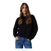 Maglione in misto lana donna nero guess - maglie