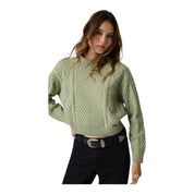Maglione in misto lana donna verde guess - maglie