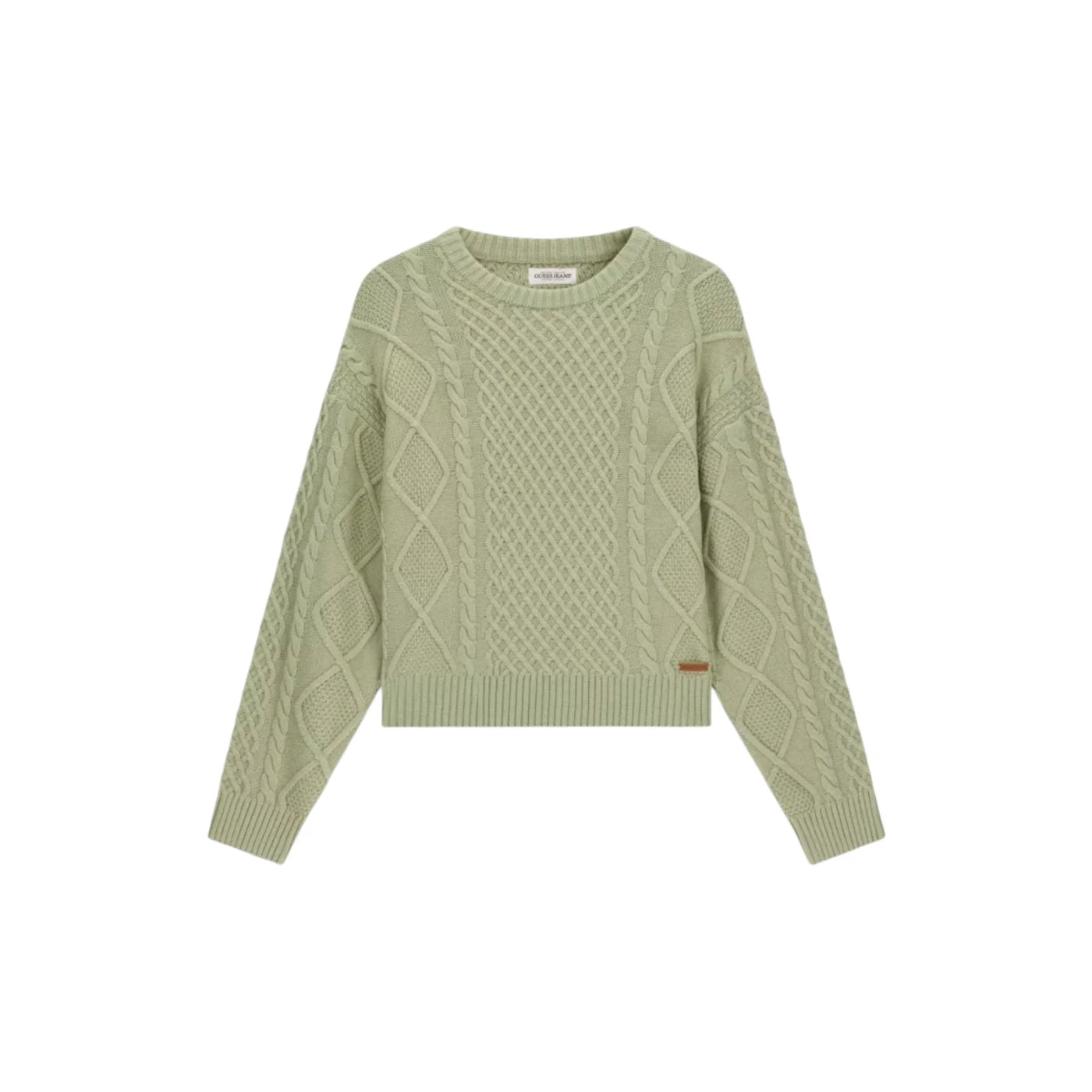 Maglione in misto lana donna verde guess - maglie
