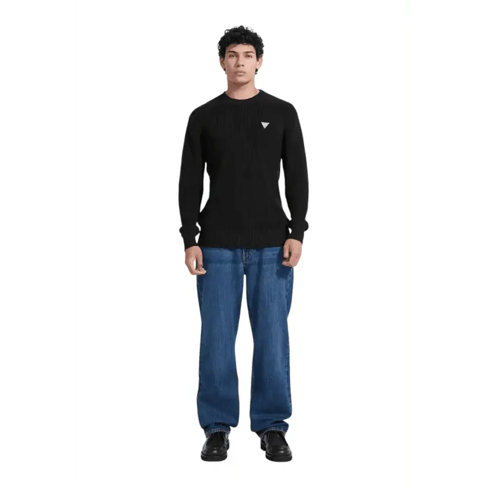 Maglione mini logo triangolo Uomo Guess Jeans - Follower SRL