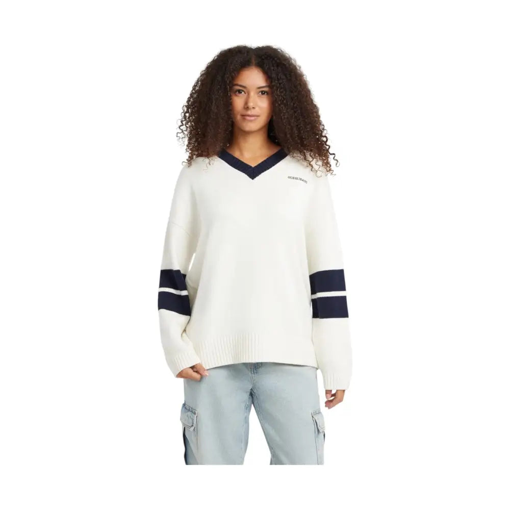 Maglione scollo a V Donna Guess Jeans Guess Jeans