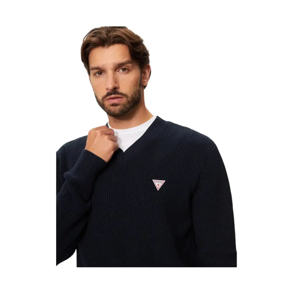 Maglione Uomo Guess Jeans collo a V Regular Fit Guess Jeans