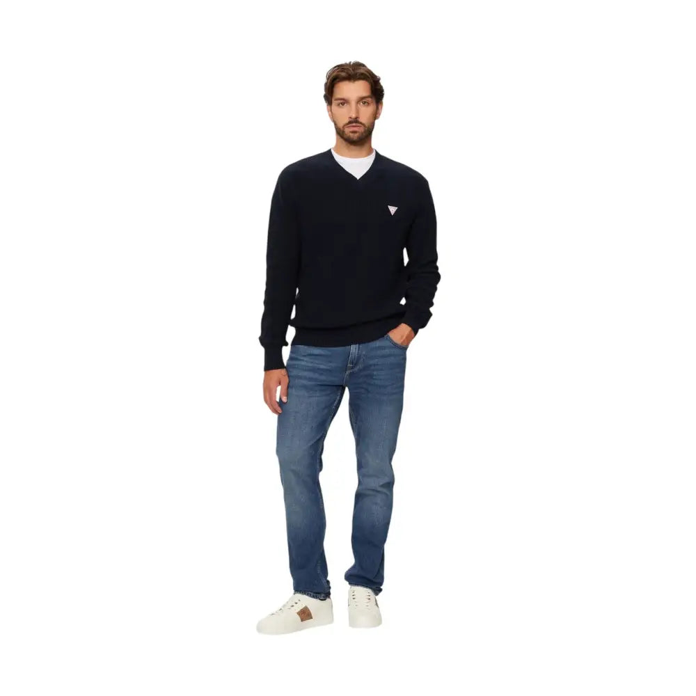Maglione Uomo Guess Jeans collo a V Regular Fit Guess Jeans