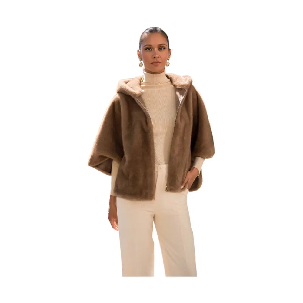 Mantella svasata in finta pelliccia Donna Attentif Paris Attentif Paris