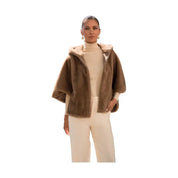 Mantella svasata in finta pelliccia Donna Attentif Paris Attentif Paris