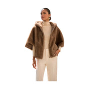 Mantella svasata in finta pelliccia Donna Attentif Paris Attentif Paris