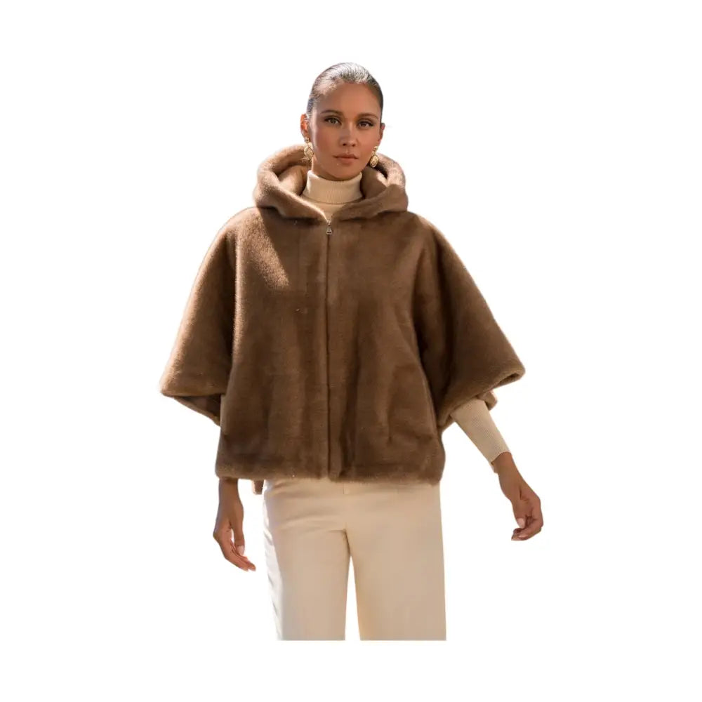 Mantella svasata in finta pelliccia Donna Attentif Paris Attentif Paris