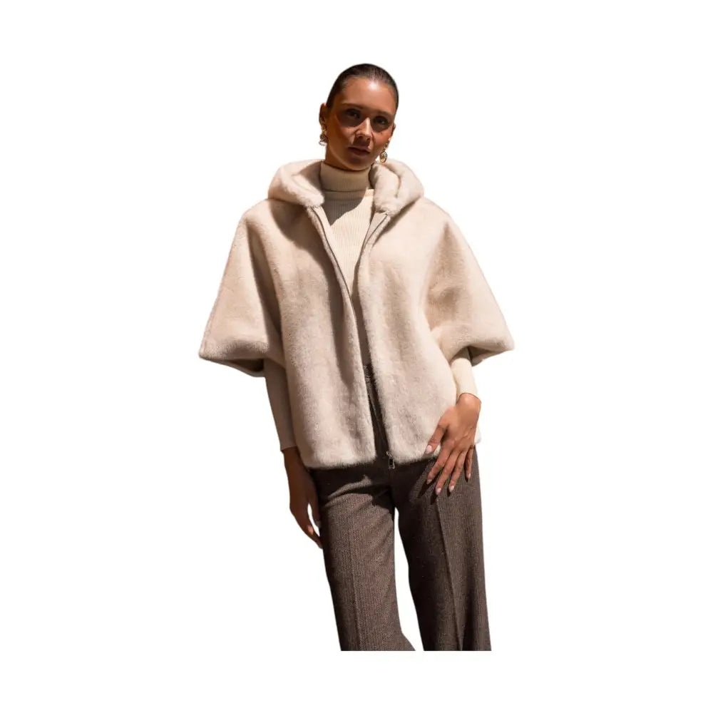 Mantella svasata in finta pelliccia Donna Attentif Paris Attentif Paris