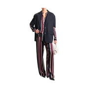 Pantalone a righe elastico in vita Donna Imperial - Follower SRL