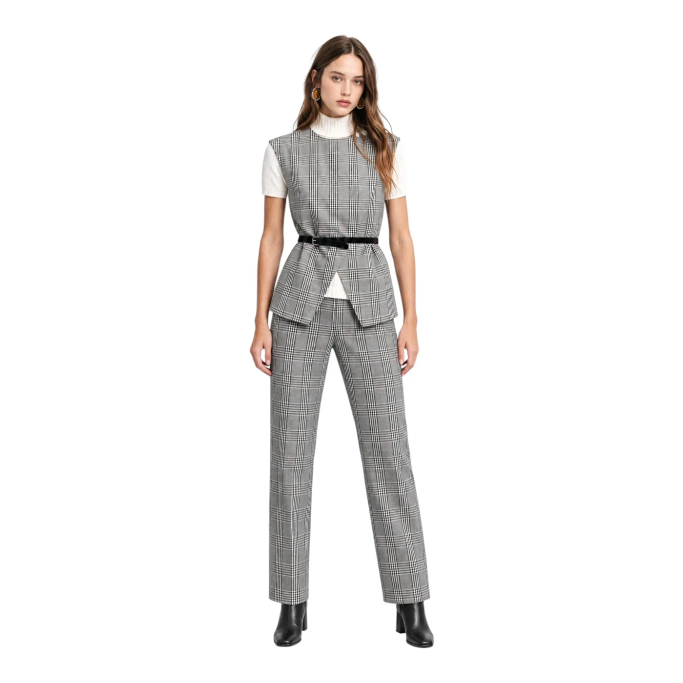 Pantalone scozzese donna grigio please - pantaloni