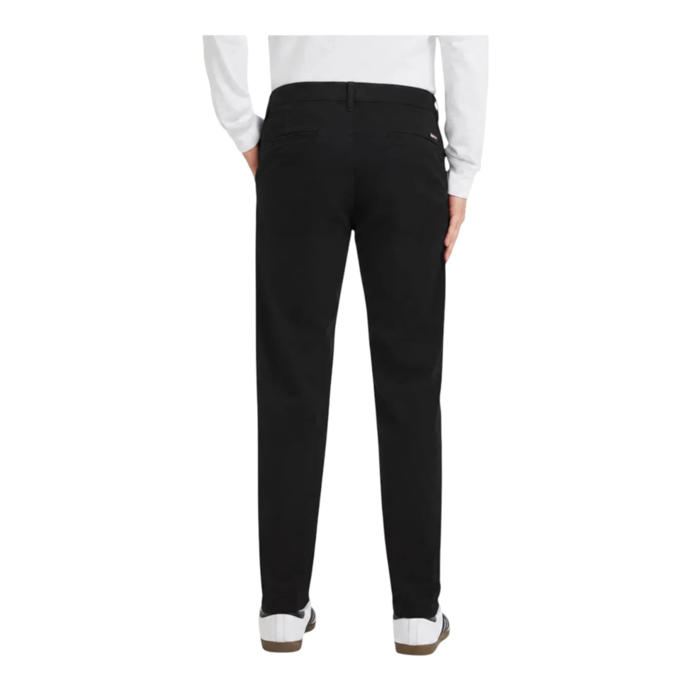 Pantaloni chino uomo guess jeans nero