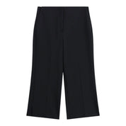Pantaloni cropped vita alta linea ampia donna nero imperial