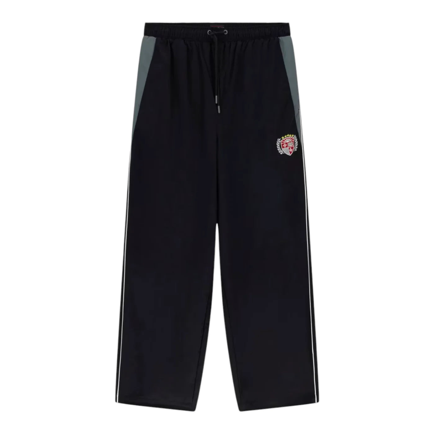 Pantaloni jogger in nylon uomo nero guess