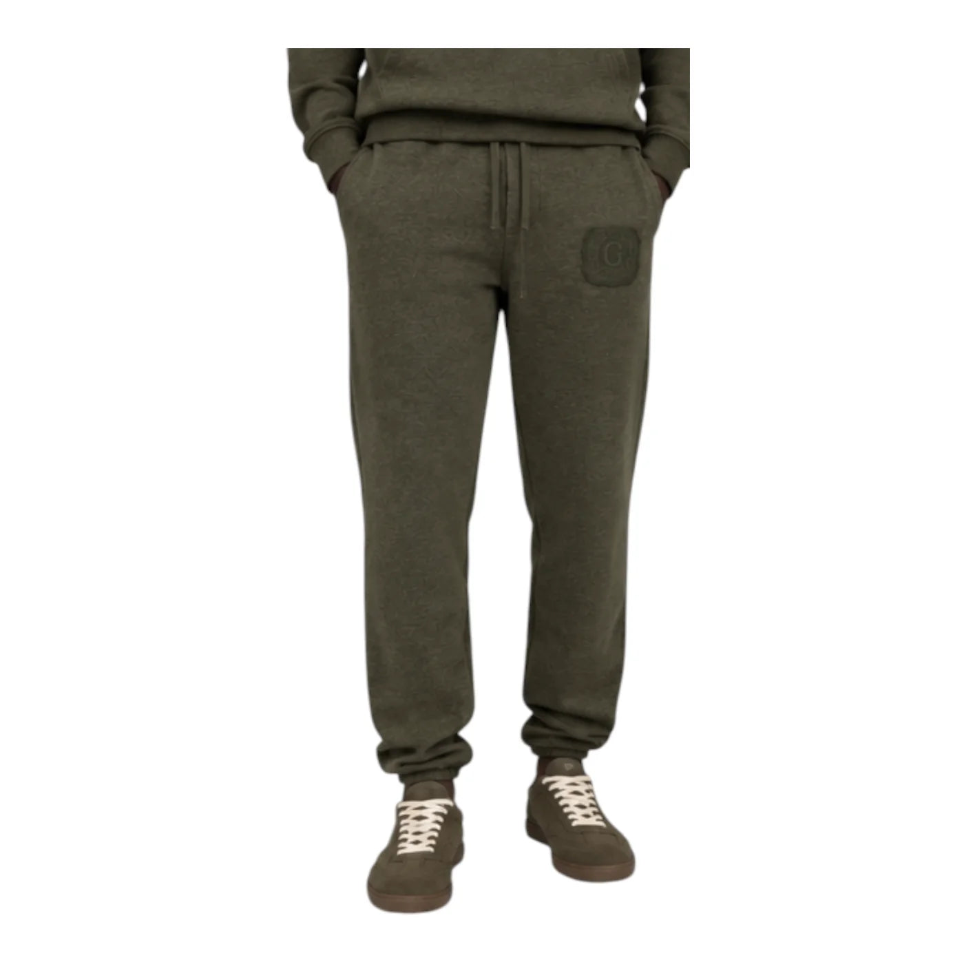 Pantaloni jogger uomo verde guess