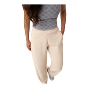 Pantaloni jogger vestibilità comoda donna beige guess