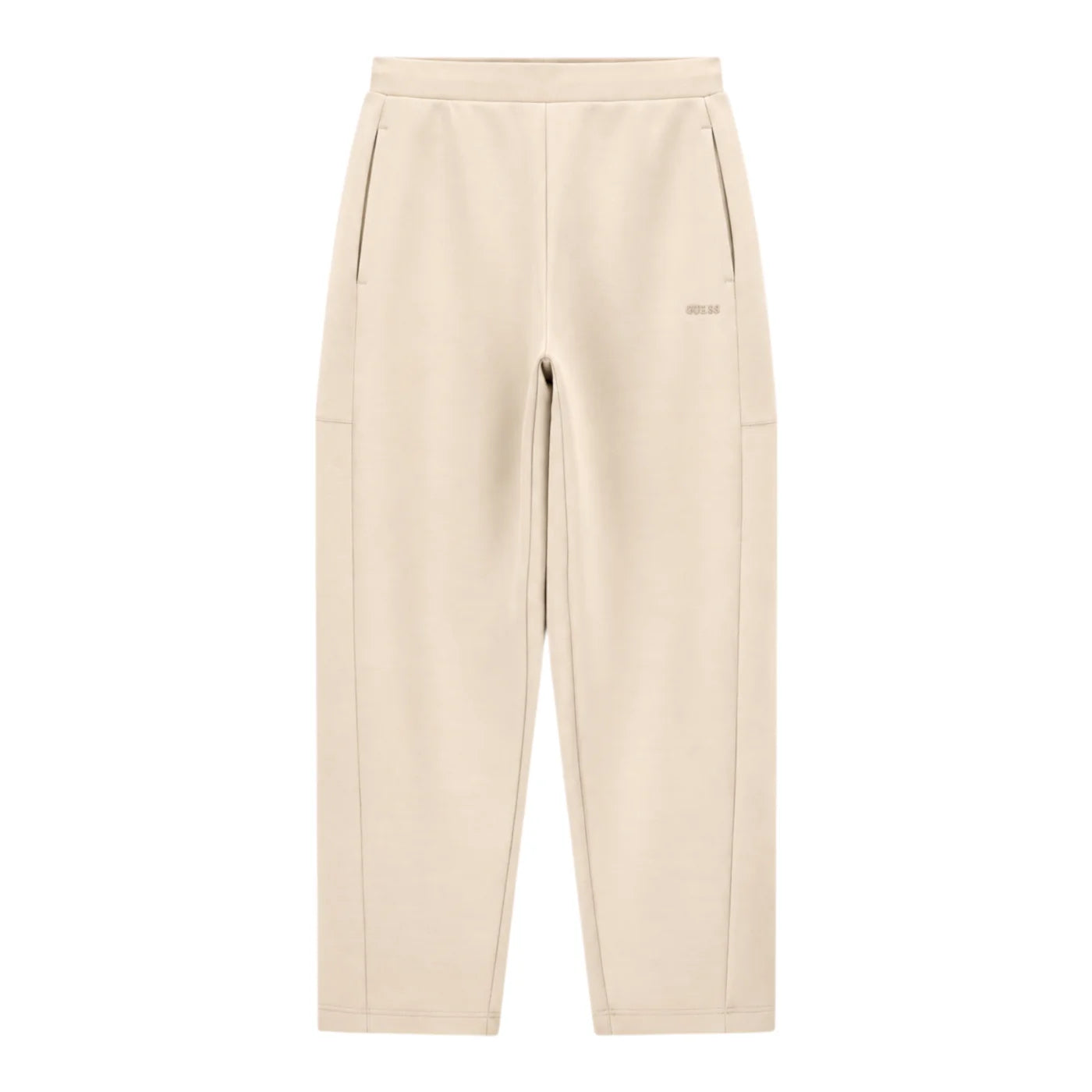 Pantaloni jogger vestibilità comoda donna beige guess