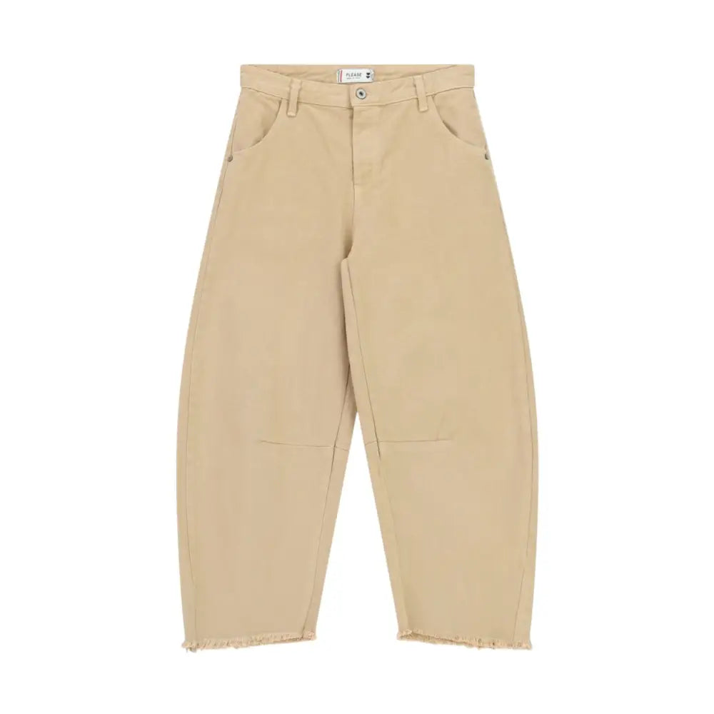 Pantaloni larghi con orlo sfilacciato Donna Please Please