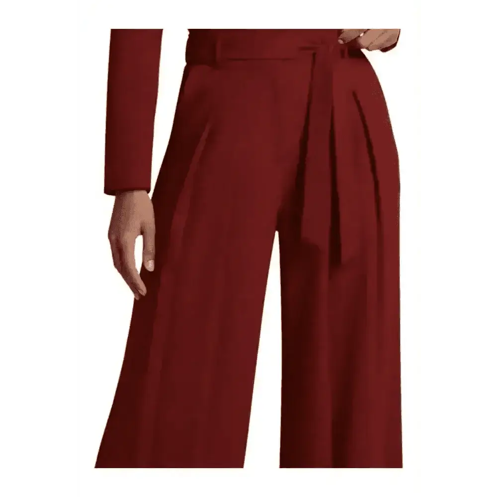 Pantaloni palazzo a vita alta con pince Donna Imperial - Follower SRL