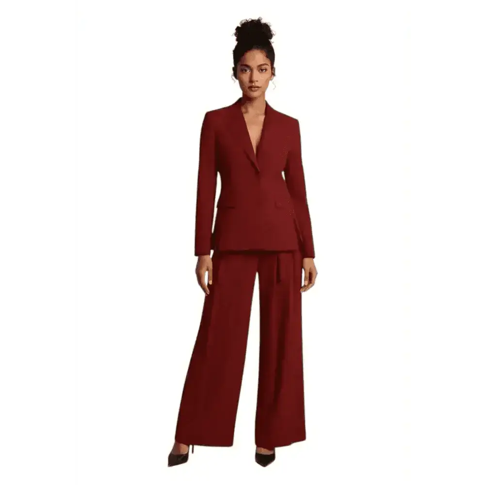 Pantaloni palazzo a vita alta con pince Donna Imperial - Follower SRL