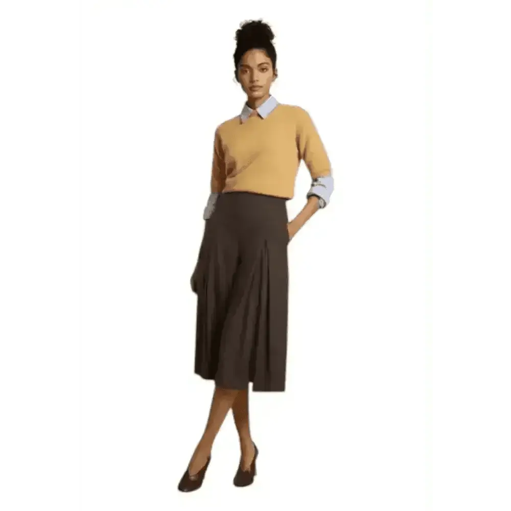 Pantaloni palazzo ampia gamba con pinces Donna Imperial - Follower SRL