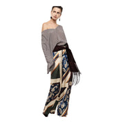 Pantaloni palazzo stampa paisley donna multicolore imperial
