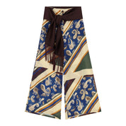 Pantaloni palazzo stampa paisley donna multicolore imperial