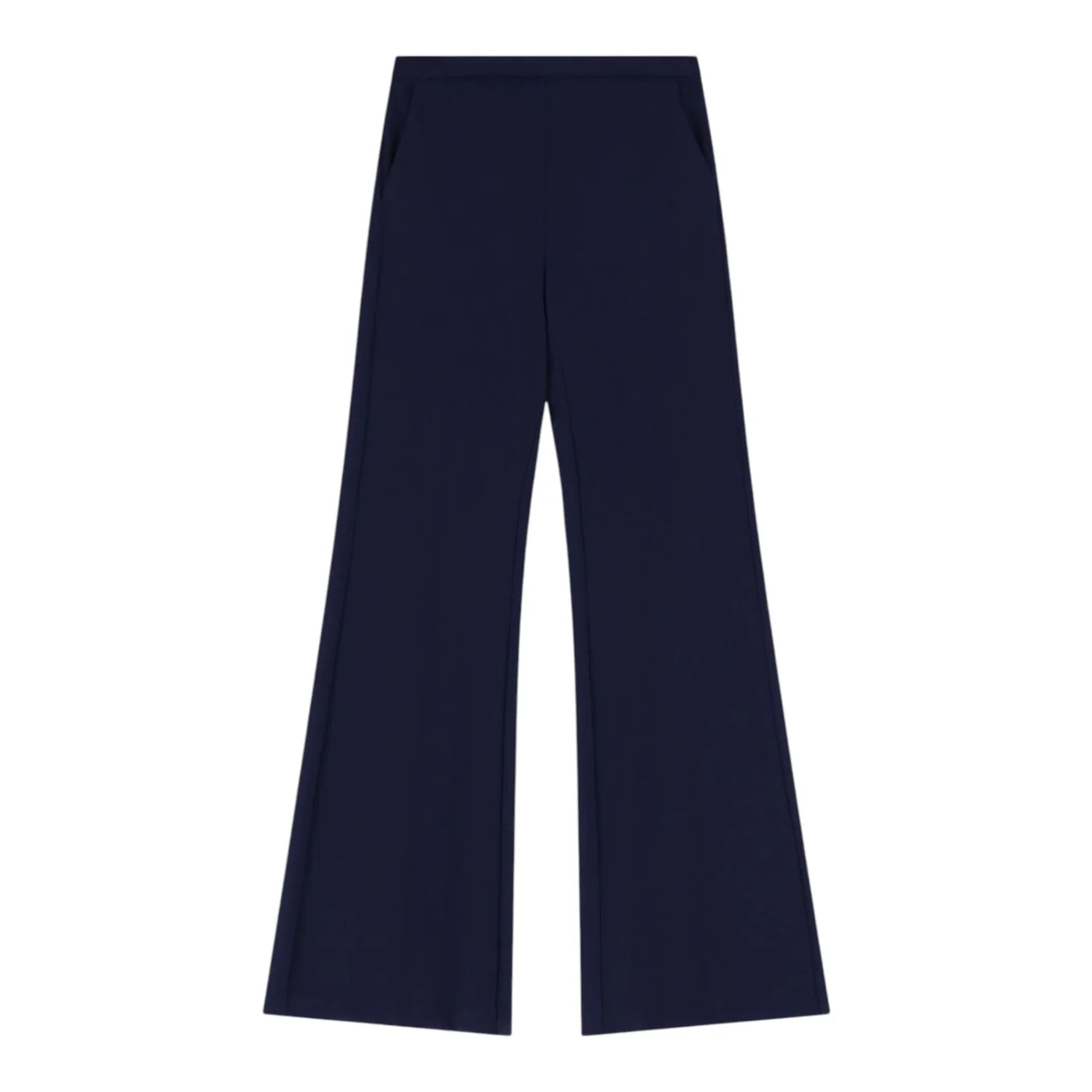 Pantaloni sartoriali linea affusolata donna blu imperial