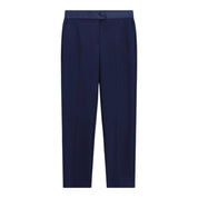Pantaloni sartoriali linea affusolata donna blu imperial