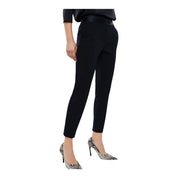 Pantaloni sartoriali linea affusolata donna blu imperial