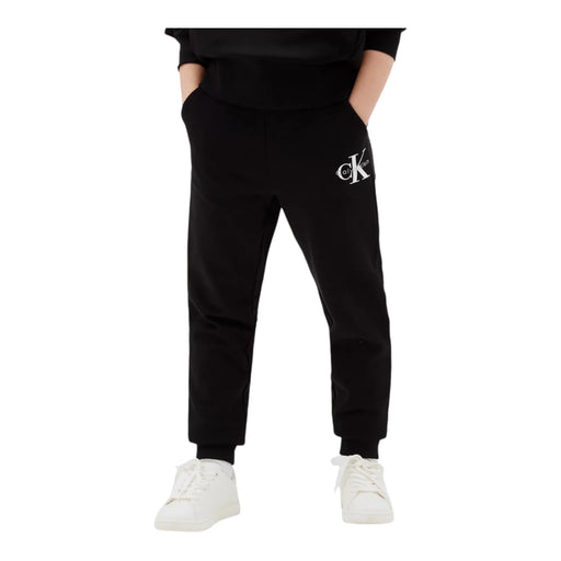 Pantaloni sportivi bambina nero calvin klein