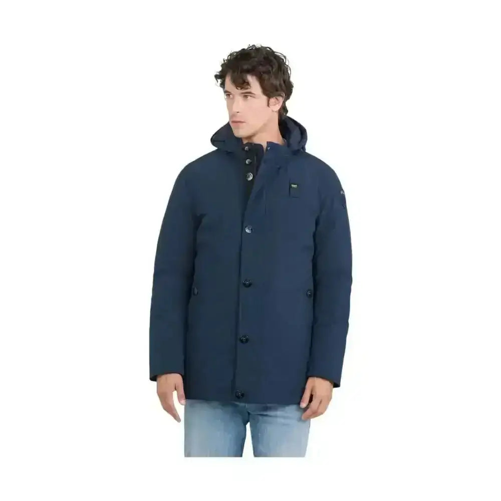 Parka con cappuccio removibile chester Uomo Blauer - Follower SRL