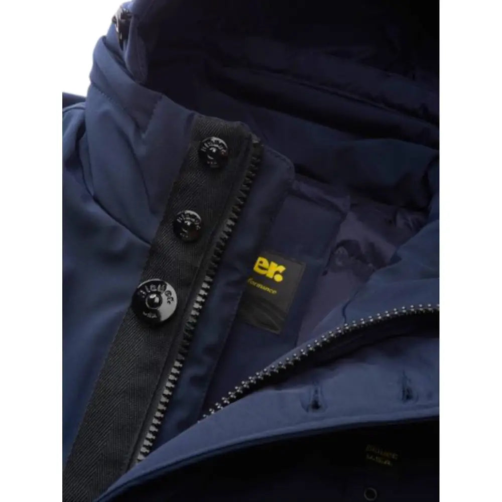 Parka con cappuccio removibile chester Uomo Blauer Blauer