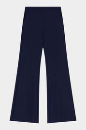 Pantaloni sartoriali linea affusolata donna blu imperial