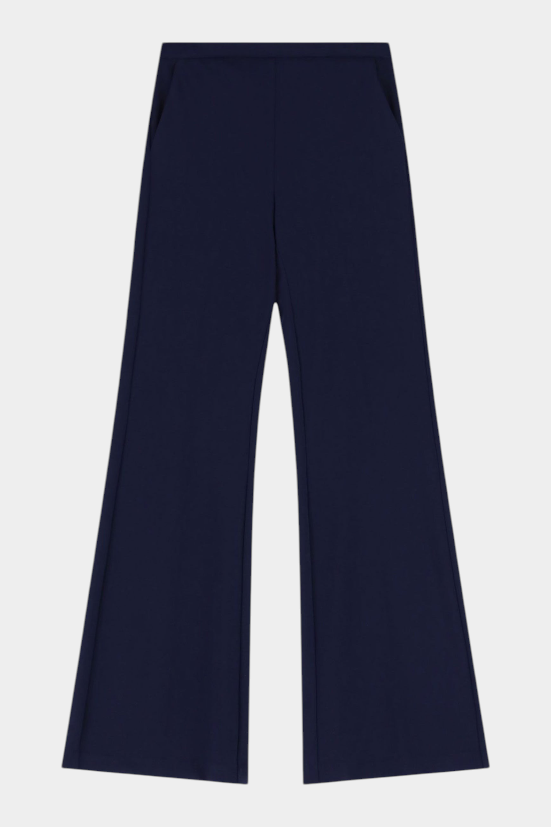 Pantaloni sartoriali linea affusolata donna blu imperial