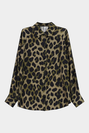 Camicia stampa animalier donna verde imperial - camicie