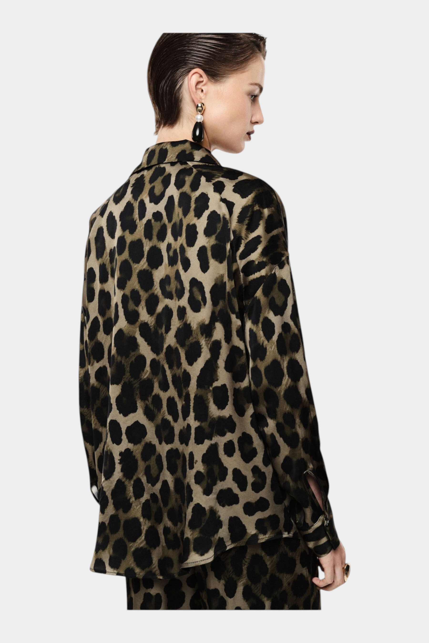 Camicia stampa animalier donna verde imperial - camicie