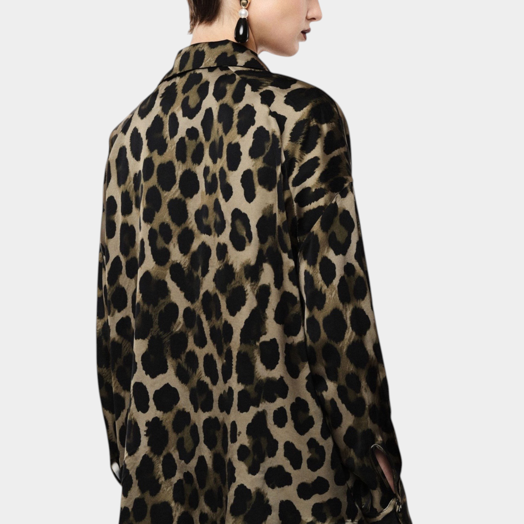 Camicia stampa animalier donna verde imperial - camicie
