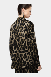 Camicia stampa animalier donna verde imperial - camicie