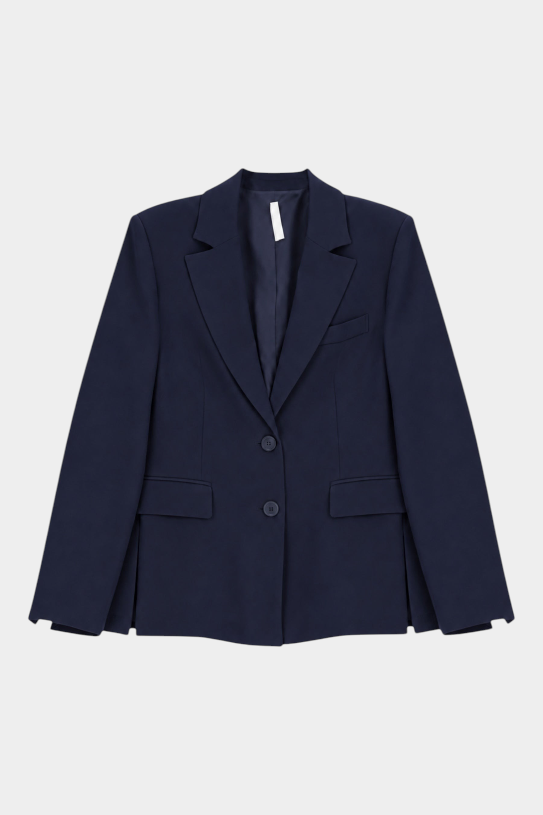 Blazer monopetto con tasche a patta laterali donna blu imperial