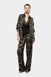 Camicia stampa animalier donna verde imperial - camicie