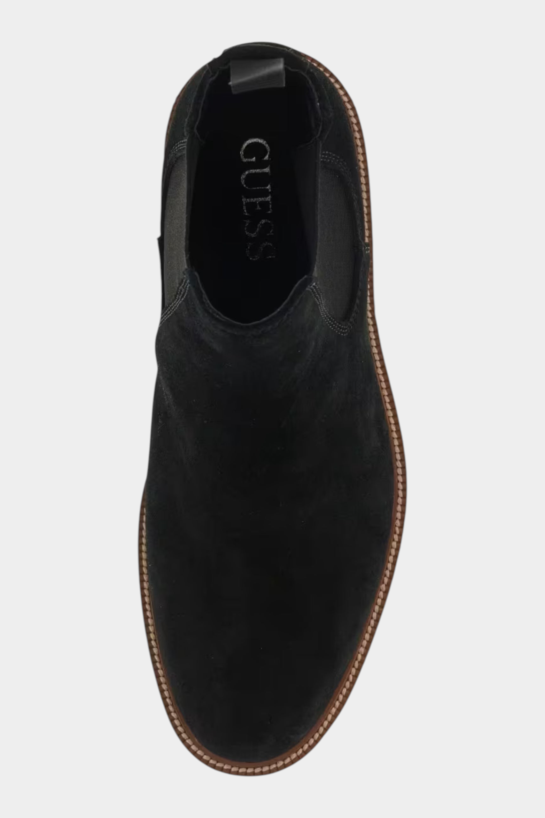Stivale in pelle scamosciata uomo nero guess - stivali e stivaletti