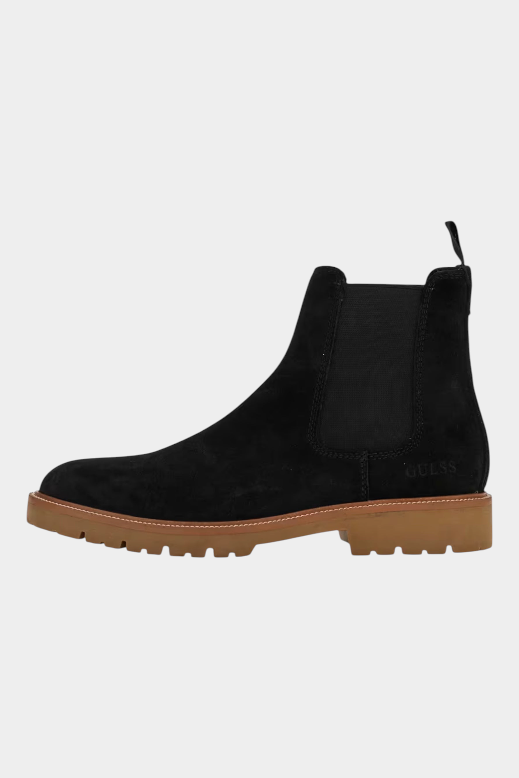 Stivale in pelle scamosciata uomo nero guess - stivali e stivaletti