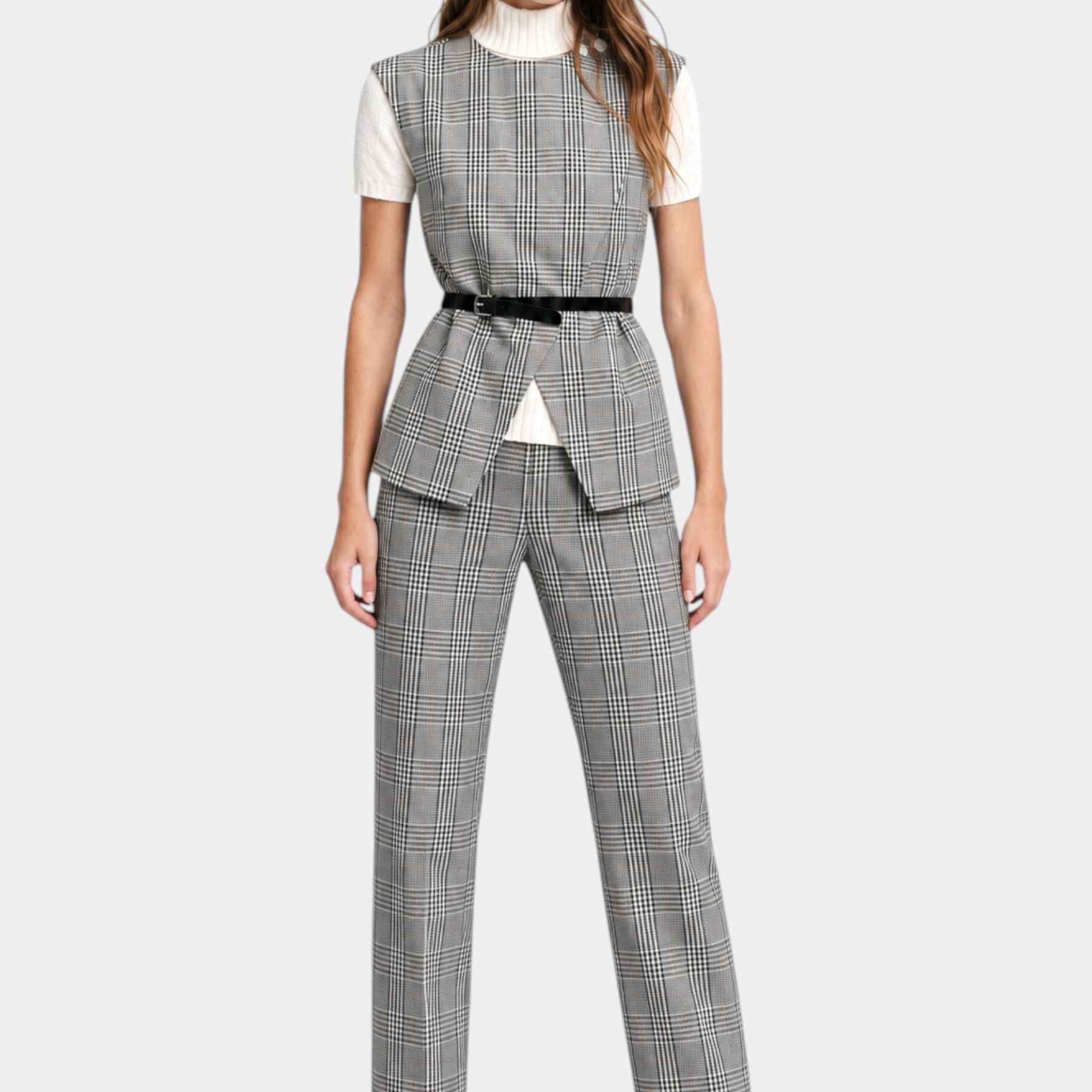 Pantalone scozzese donna grigio please - pantaloni