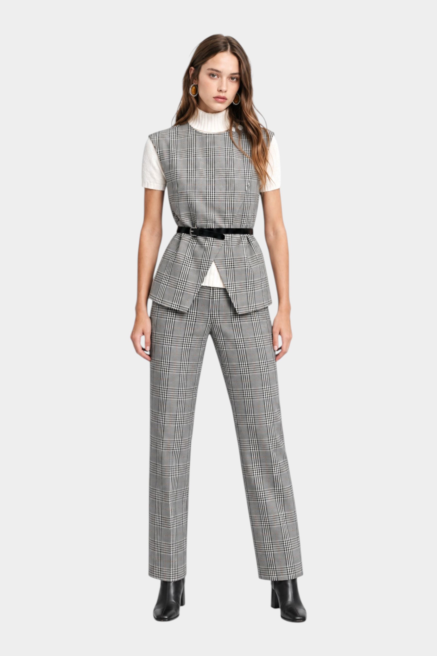 Pantalone scozzese donna grigio please - pantaloni