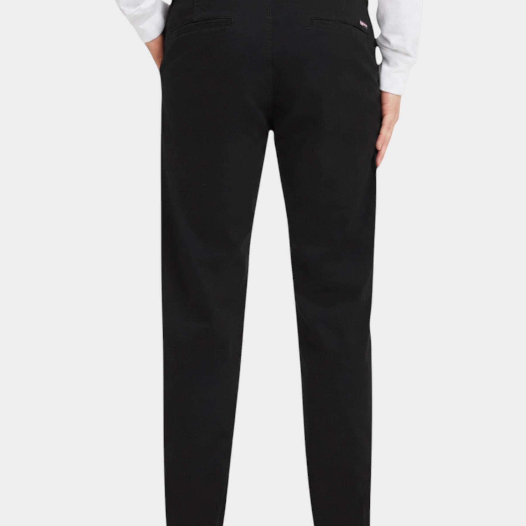 Pantaloni chino uomo guess jeans nero