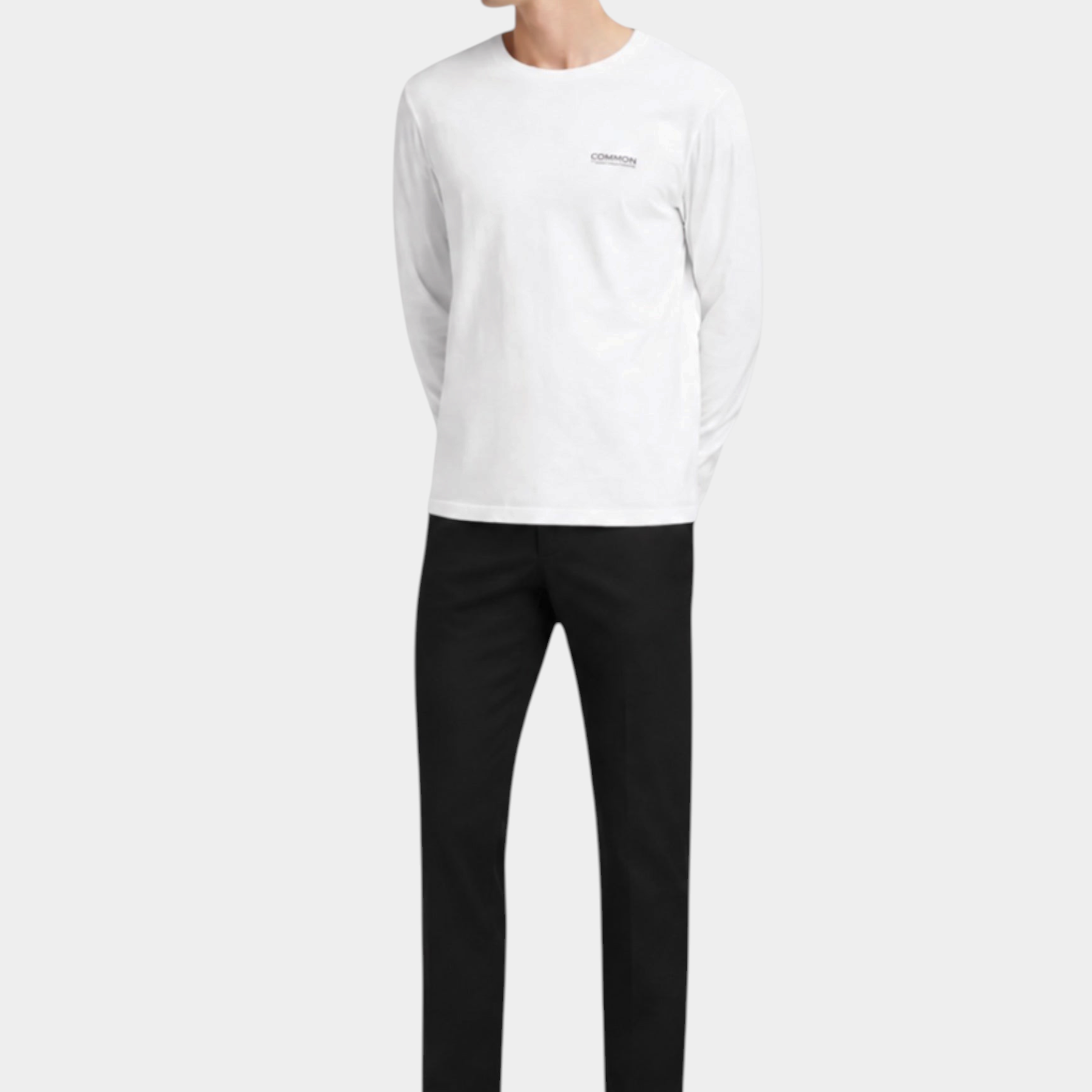 Pantaloni chino uomo guess jeans nero