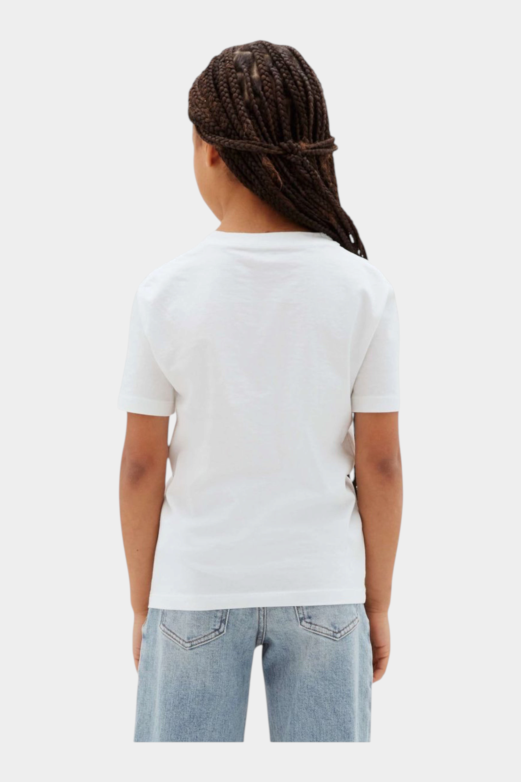 T-shirt con logo iconico bambino bianco calvin klein