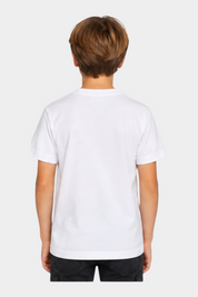 T-shirt con logo iconico bambino bianco calvin klein