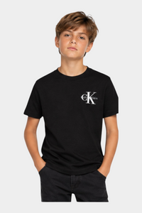 T-shirt avec logo iconique enfant noir CALVIN KLEIN - 8 ans