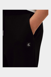 Pantaloni sportivi logo iconico bambino nero calvin klein